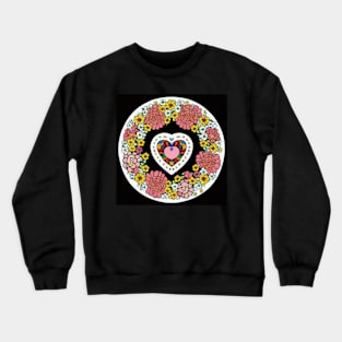 Colorful heart design | Crewneck Sweatshirt